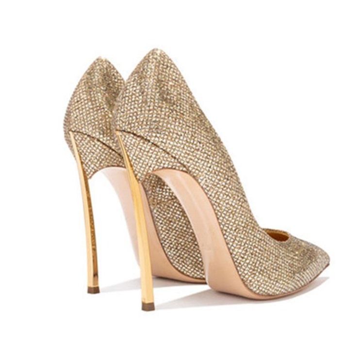 Stiletthæl Rhinestone Slip-On Dame Pumps