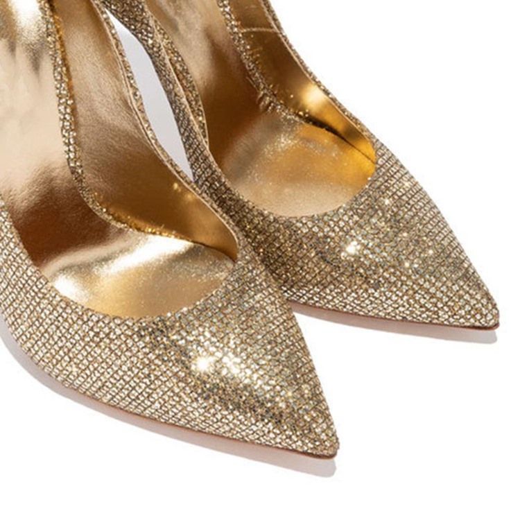 Stiletthæl Rhinestone Slip-On Dame Pumps