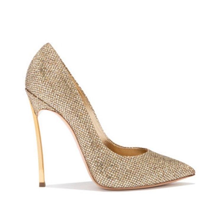 Stiletthæl Rhinestone Slip-On Dame Pumps