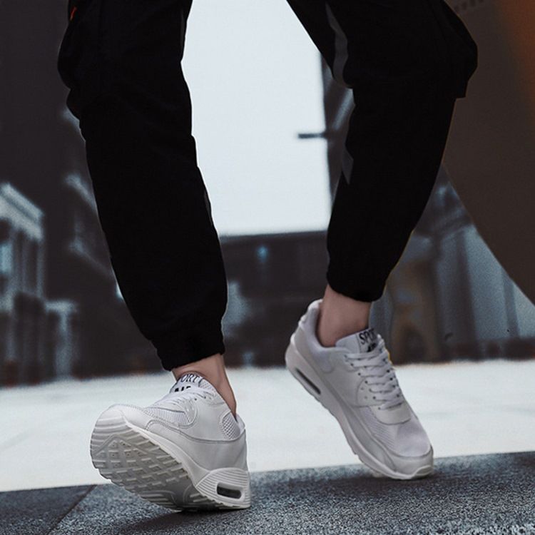 Pu Low Cut Øvre Snøre-Mesh Joggesko For Menn