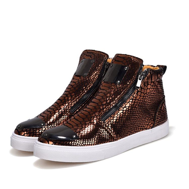 Sequin Serpentine Glidelås High-Cut Herresko