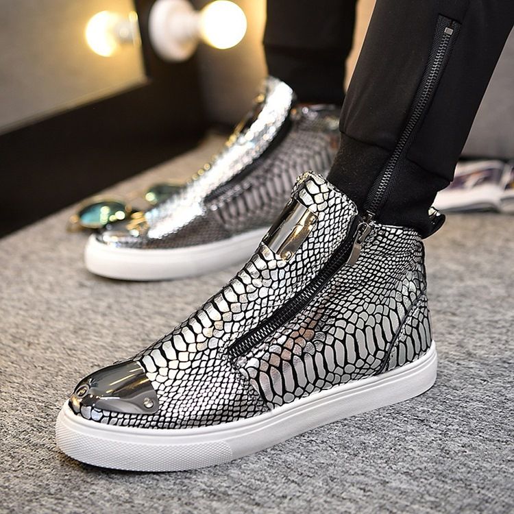 Sequin Serpentine Glidelås High-Cut Herresko