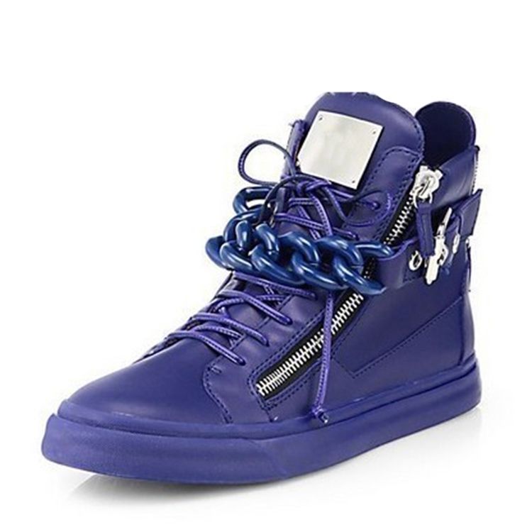 Western Buckle High-Cut Øvre Pu-Sneakers