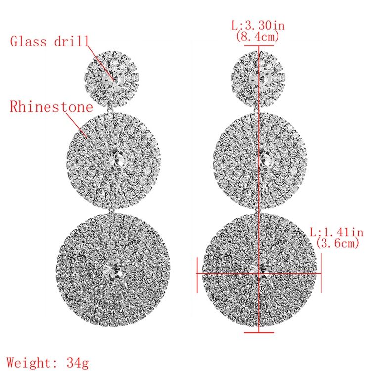 Diamante Alloy Prom Kvinners Øredobber