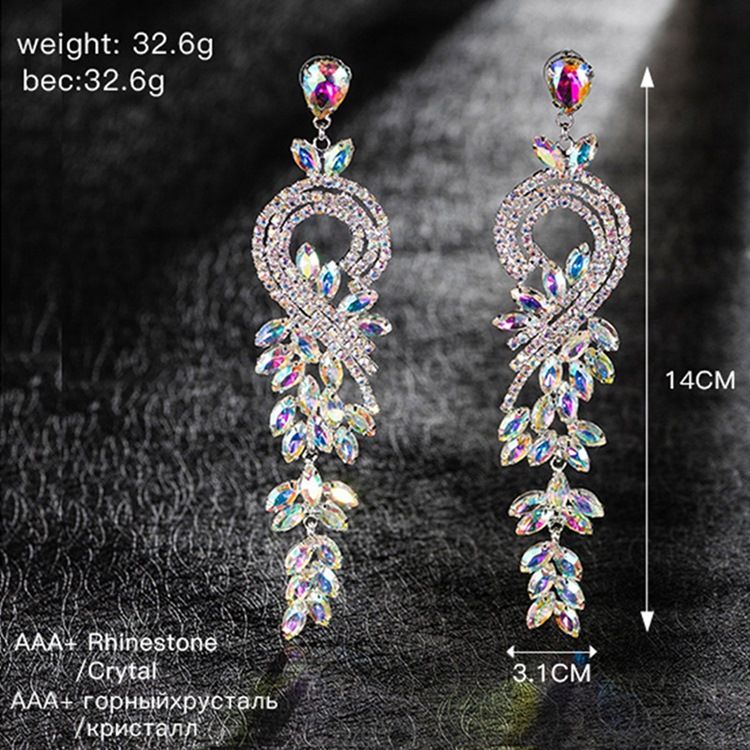 Diamante Rhinestone Anniversary Fashion Øredobber