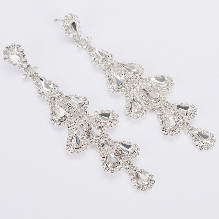 Rhinestone Søt Diamante Party Charm Øredobber