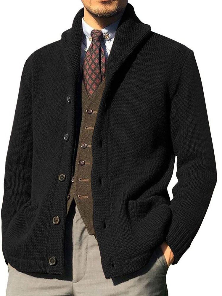 Lapel Standard Pocket Winter Straight Genser