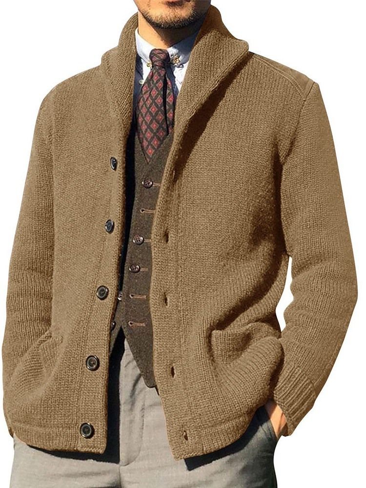 Lapel Standard Pocket Winter Straight Genser