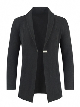 Standard Jakkeslag Plain Casual Fall-Genser