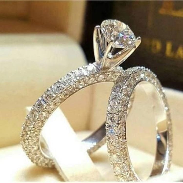 Rhinestone Diamante Skinnende Ring