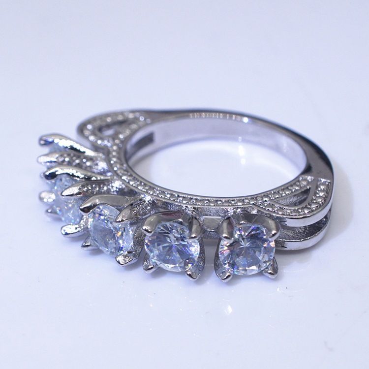 Rhinestone Diamante Skinnende Ring