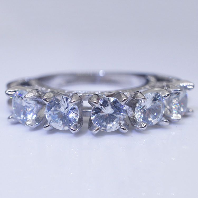 Rhinestone Diamante Skinnende Ring