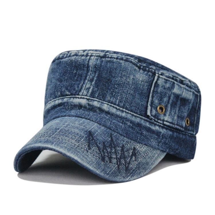 Sport Washed Denim Peaked Cap