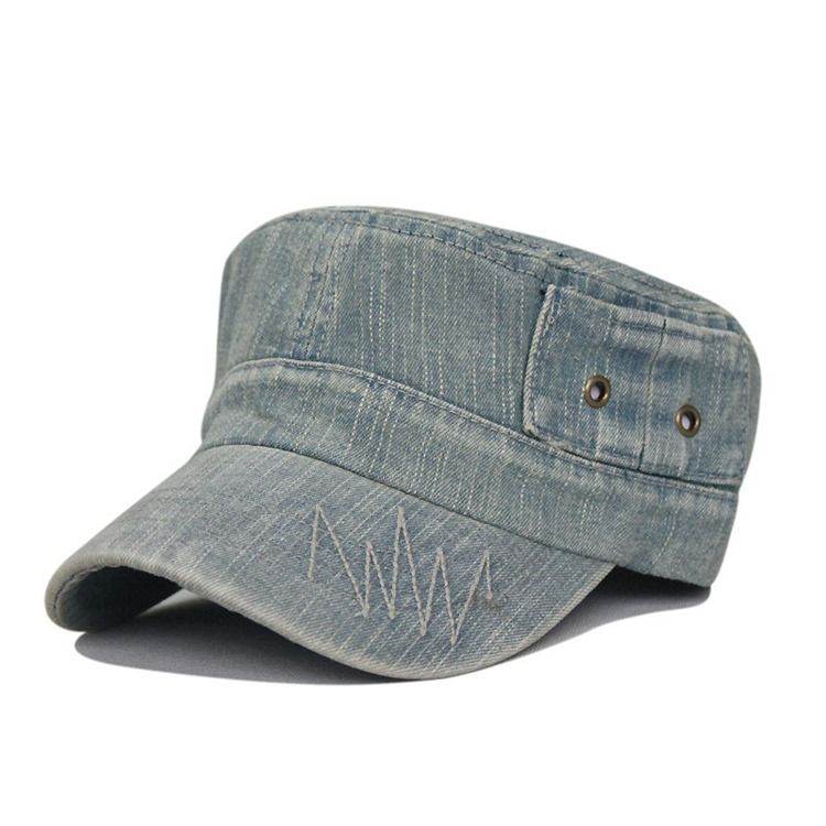 Sport Washed Denim Peaked Cap