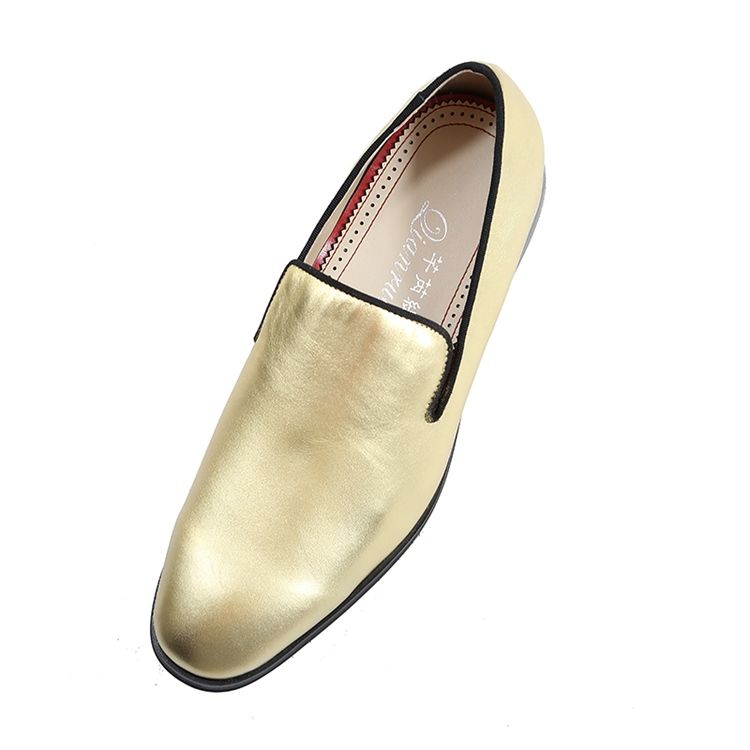 Golden Slip-On Low-Cut Menn Oxfords