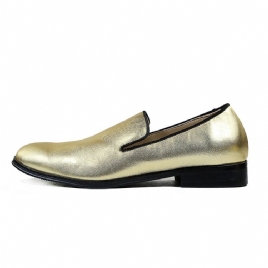 Golden Slip-On Low-Cut Menn Oxfords