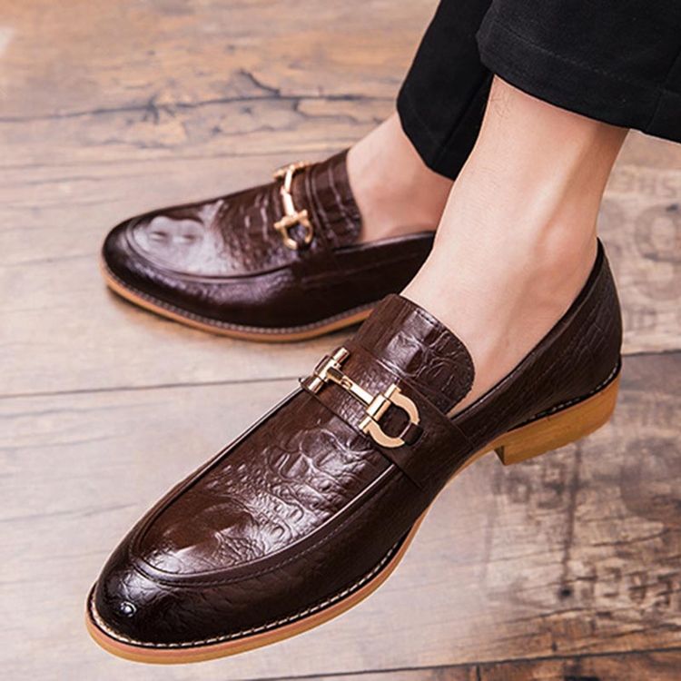 Low-Cut Øvre Herre Oxfords Med Paljetter