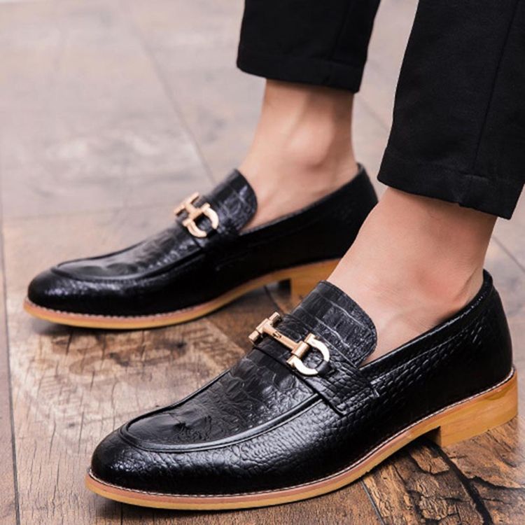 Low-Cut Øvre Herre Oxfords Med Paljetter