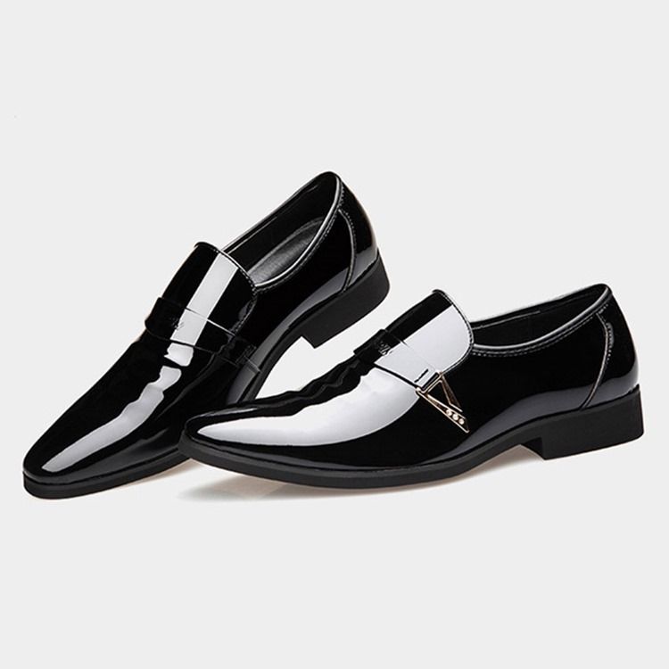 Pu Paljett Slip-On Menn Oxford Sko