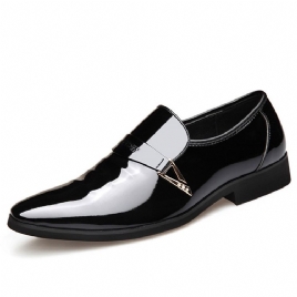 Pu Paljett Slip-On Menn Oxford Sko