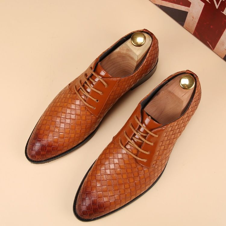 Vintage Grid Oxfords For Menn