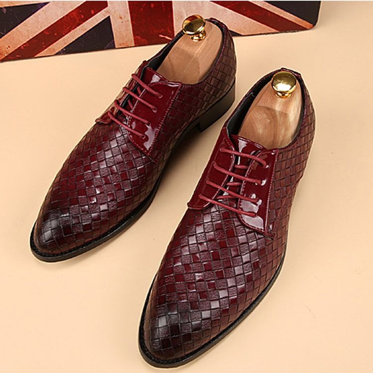 Vintage Grid Oxfords For Menn