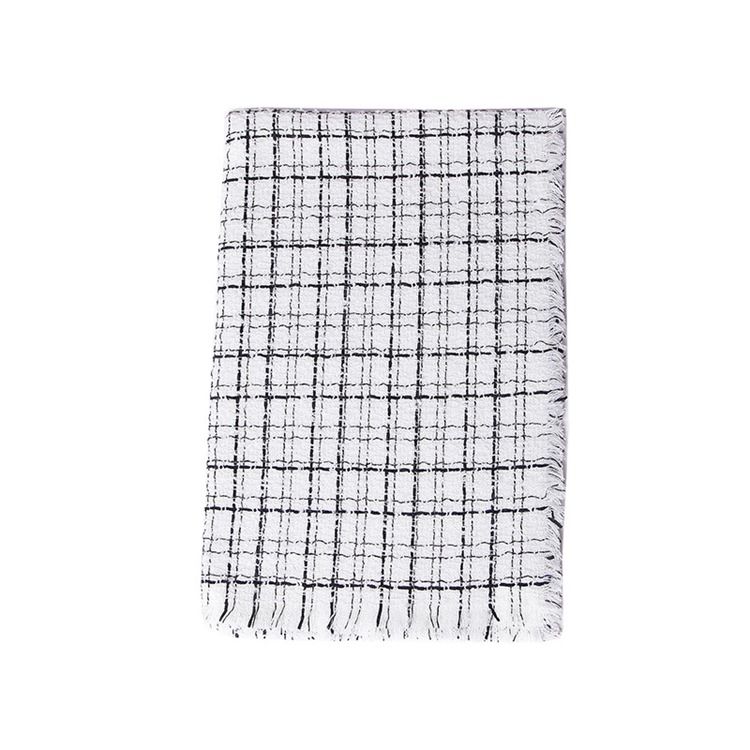 Akryl Dusk Plaid Varme Skjerf For Kvinner