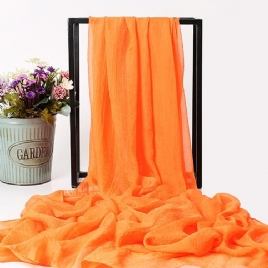 Chiffon Oransje Skjerf