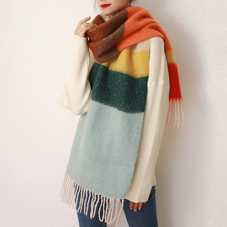 Dusk Ladylike Color Block Skjerf