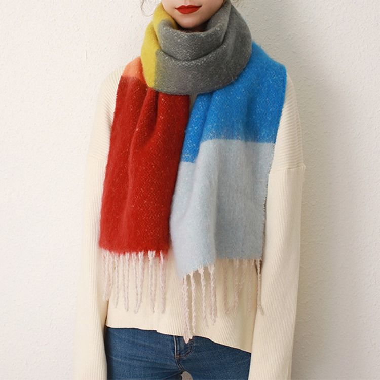 Dusk Ladylike Color Block Skjerf