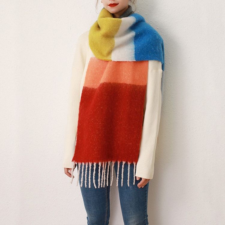 Dusk Ladylike Color Block Skjerf