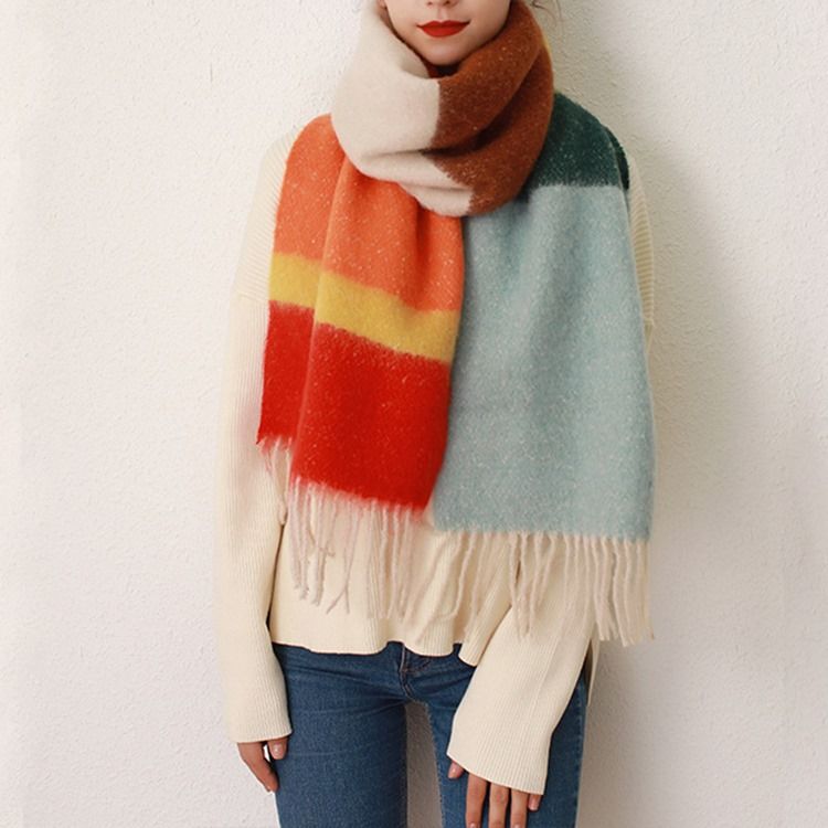 Dusk Ladylike Color Block Skjerf