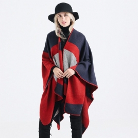 Fall Color Block Sjal Skjerf