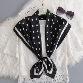 Polka Dots Skjerf Med Ladylike Print