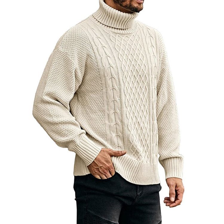 Turtleneck Vanlig Standard Uformelt Vintergenser