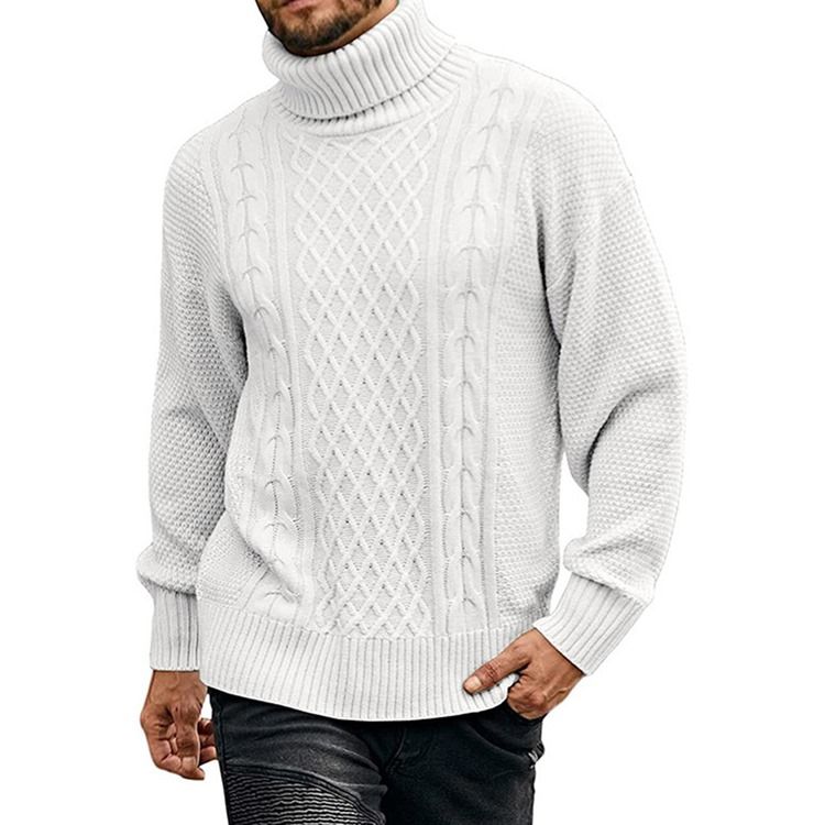 Turtleneck Vanlig Standard Uformelt Vintergenser