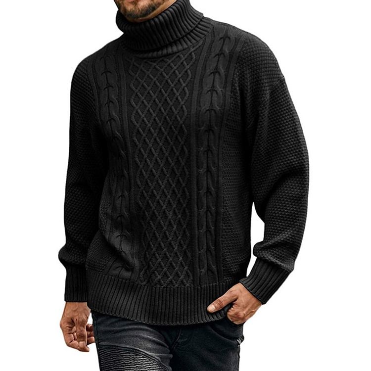 Turtleneck Vanlig Standard Uformelt Vintergenser