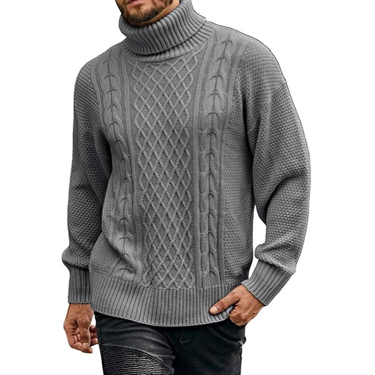 Turtleneck Vanlig Standard Uformelt Vintergenser