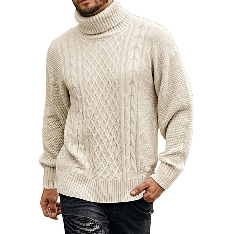 Turtleneck Vanlig Standard Uformelt Vintergenser