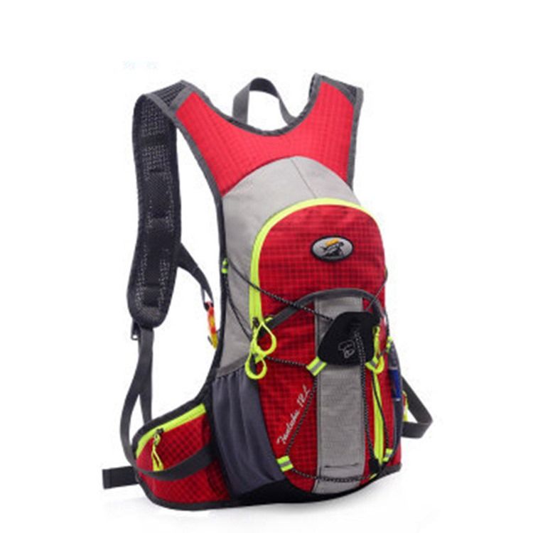 Patchwork Nylon Rutete Sportsryggsekk