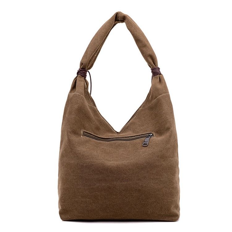 Enkel Color Block Canvas Tote Bag