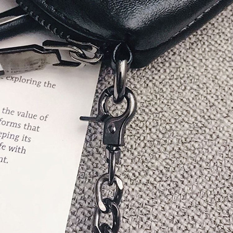 Rivet Pu Vanlige Rektangulære Crossbody-Vesker