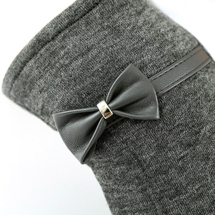 Enkle Bowknot Vinterhansker