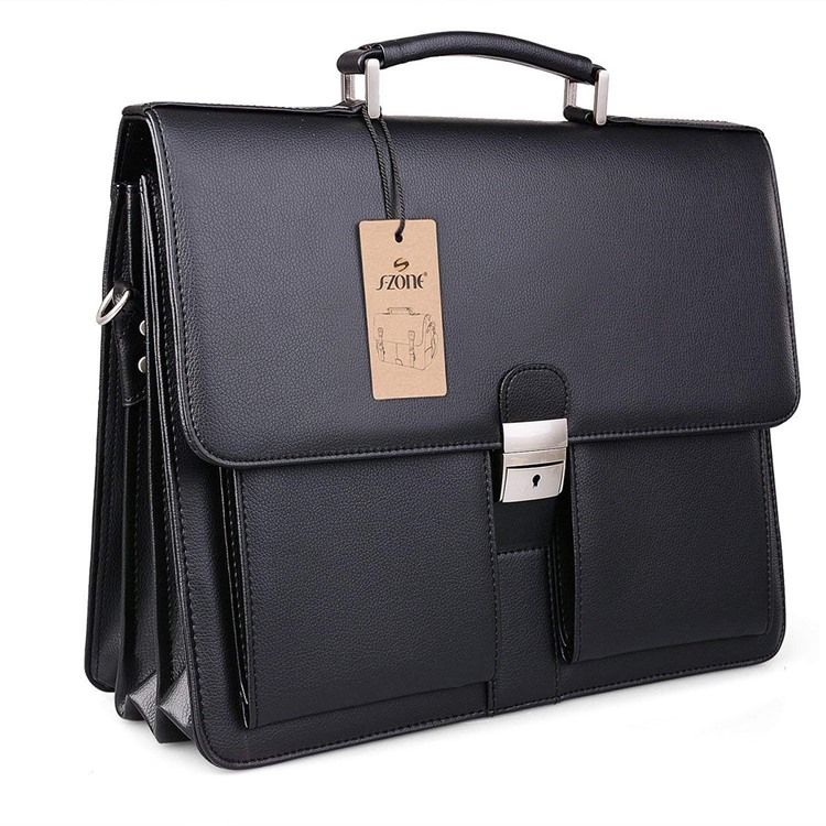 Pu Lock Business Bag For Menn