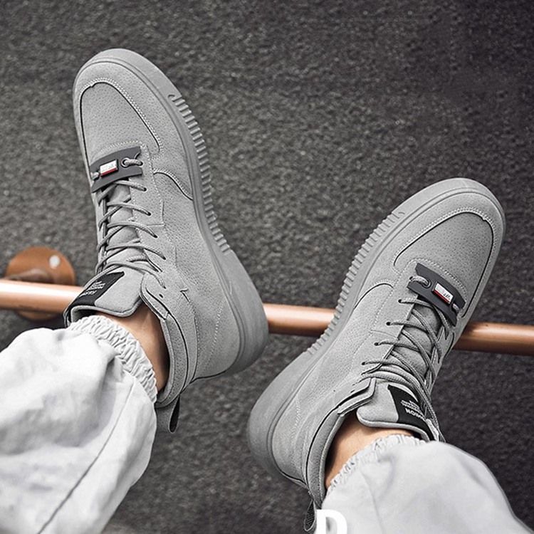 Lace-Up Color Block High-Cut Øvre Herre Skatesko