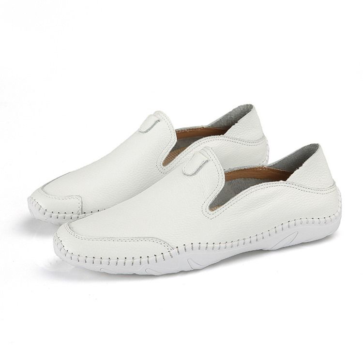 Pu Slip-On Rund Tå Komfortable Loafers For Menn