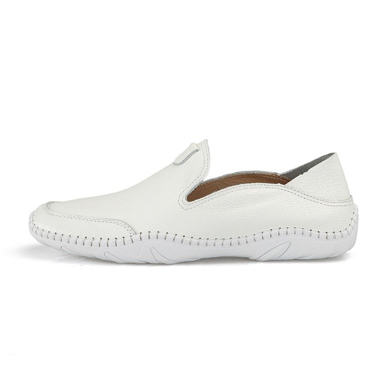 Pu Slip-On Rund Tå Komfortable Loafers For Menn