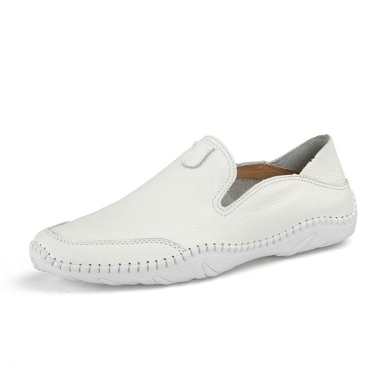 Pu Slip-On Rund Tå Komfortable Loafers For Menn