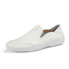 Pu Slip-On Rund Tå Komfortable Loafers For Menn