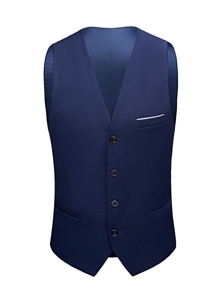 Ensfarget Single-Breasted Blazer Kjole Dress For Menn